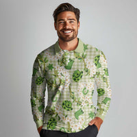 Mokihana Maile Ilima Leis Paniolo Palaka Long Sleeve Polo Shirt Hawaiian Omaomo Ala Spirit - Polynesian Pride