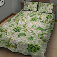 Mokihana Maile Ilima Leis Paniolo Palaka Quilt Bed Set Hawaiian Omaomo Ala Spirit - Polynesian Pride