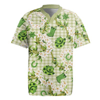 Mokihana Maile Ilima Leis Paniolo Palaka Rugby Jersey Hawaiian Omaomo Ala Spirit LT9 Green - Polynesian Pride