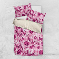 Mokihana Maile Ilima Leis Paniolo Palaka Bedding Set Hawaiian Omaomo Ulaula Spirit - Polynesian Pride