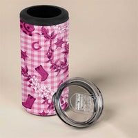 Mokihana Maile Ilima Leis Paniolo Palaka 4 in 1 Can Cooler Tumbler Hawaiian Omaomo Ulaula Spirit - Polynesian Pride