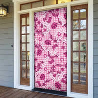 Mokihana Maile Ilima Leis Paniolo Palaka Door Cover Hawaiian Omaomo Ulaula Spirit - Polynesian Pride