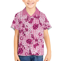 Mokihana Maile Ilima Leis Paniolo Palaka Family Matching Tank Maxi Dress and Hawaiian Shirt Hawaiian Omaomo Ulaula Spirit LT9 - Polynesian Pride