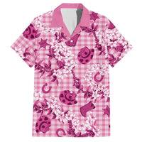 Mokihana Maile Ilima Leis Paniolo Palaka Hawaiian Shirt Hawaiian Omaomo Ulaula Spirit LT9 Pink - Polynesian Pride