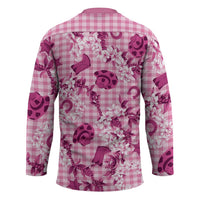 Mokihana Maile Ilima Leis Paniolo Palaka Hockey Jersey Hawaiian Omaomo Ulaula Spirit - Polynesian Pride