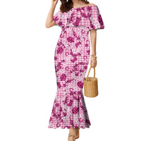 Mokihana Maile Ilima Leis Paniolo Palaka Mermaid Dress Hawaiian Omaomo Ulaula Spirit - Polynesian Pride