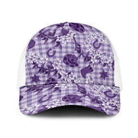 Mokihana Maile Ilima Leis Paniolo Palaka Baseball Net Cap Hawaiian Poni Spirit - Polynesian Pride