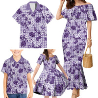 Mokihana Maile Ilima Leis Paniolo Palaka Family Matching Mermaid Dress and Hawaiian Shirt Hawaiian Poni Spirit LT9 - Polynesian Pride