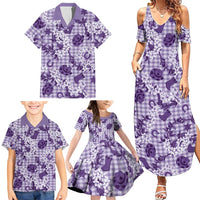 Mokihana Maile Ilima Leis Paniolo Palaka Family Matching Summer Maxi Dress and Hawaiian Shirt Hawaiian Poni Spirit LT9 - Polynesian Pride