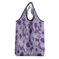 Mokihana Maile Ilima Leis Paniolo Palaka Grocery Bag Hawaiian Poni Spirit - Polynesian Pride