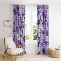 Mokihana Maile Ilima Leis Paniolo Palaka Window Curtain Hawaiian Poni Spirit - Polynesian Pride
