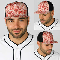 Mokihana Maile Ilima Leis Paniolo Palaka Baseball Net Cap Hawaiian Ulaula Spirit - Polynesian Pride