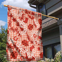 Mokihana Maile Ilima Leis Paniolo Palaka Garden Flag Hawaiian Ulaula Spirit - Polynesian Pride