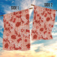 Mokihana Maile Ilima Leis Paniolo Palaka Garden Flag Hawaiian Ulaula Spirit - Polynesian Pride