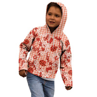 Mokihana Maile Ilima Leis Paniolo Palaka Kid Hoodie Hawaiian Ulaula Spirit - Polynesian Pride