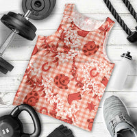 Mokihana Maile Ilima Leis Paniolo Palaka Men Tank Top Hawaiian Ulaula Spirit - Polynesian Pride