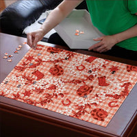 Mokihana Maile Ilima Leis Paniolo Palaka Puzzle Hawaiian Ulaula Spirit - Polynesian Pride