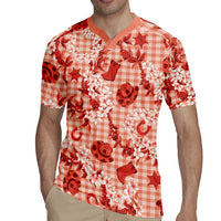 Mokihana Maile Ilima Leis Paniolo Palaka Rugby Jersey Hawaiian Ulaula Spirit LT9 - Polynesian Pride
