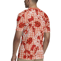 Mokihana Maile Ilima Leis Paniolo Palaka Rugby Jersey Hawaiian Ulaula Spirit LT9 - Polynesian Pride