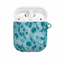 Mokihana Maile Ilima Leis Paniolo Palaka AirPods Case Hawaiian Polu Opa Spirit LT9 Turquoise - Polynesian Pride
