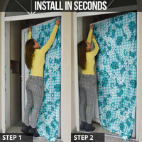 Mokihana Maile Ilima Leis Paniolo Palaka Door Cover Hawaiian Polu Opa Spirit - Polynesian Pride