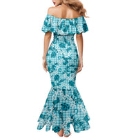 Mokihana Maile Ilima Leis Paniolo Palaka Family Matching Mermaid Dress and Hawaiian Shirt Hawaiian Polu Opa Spirit LT9 - Polynesian Pride
