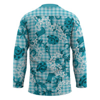 Mokihana Maile Ilima Leis Paniolo Palaka Hockey Jersey Hawaiian Polu Opa Spirit LT9 - Polynesian Pride