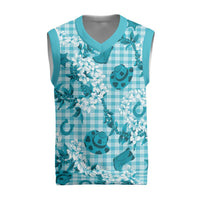 Mokihana Maile Ilima Leis Paniolo Palaka Christmas Knitted V-Neck Vest Hawaiian Polu Opa Spirit - Polynesian Pride