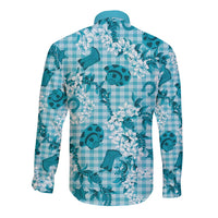Mokihana Maile Ilima Leis Paniolo Palaka Long Sleeve Button Shirt Hawaiian Polu Opa Spirit - Polynesian Pride