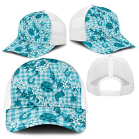 Mokihana Maile Ilima Leis Paniolo Palaka Mesh Trucker Cap Hawaiian Polu Opa Spirit LT9 - Polynesian Pride