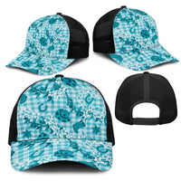 Mokihana Maile Ilima Leis Paniolo Palaka Mesh Trucker Cap Hawaiian Polu Opa Spirit LT9 - Polynesian Pride
