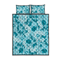 Mokihana Maile Ilima Leis Paniolo Palaka Quilt Bed Set Hawaiian Polu Opa Spirit - Polynesian Pride