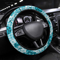 Mokihana Maile Ilima Leis Paniolo Palaka Steering Wheel Cover Hawaiian Polu Opa Spirit - Polynesian Pride