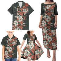 Hawaii Tartan With Hibiscus Family Matching Puletasi and Hawaiian Shirt Polynesian Pattern Vintage LT9 - Polynesian Pride