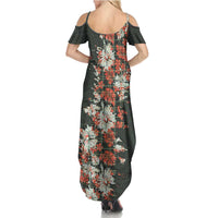 Hawaii Tartan With Hibiscus Family Matching Summer Maxi Dress and Hawaiian Shirt Polynesian Pattern Vintage LT9 - Polynesian Pride