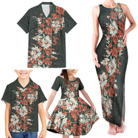 Hawaii Tartan With Hibiscus Family Matching Tank Maxi Dress and Hawaiian Shirt Polynesian Pattern Vintage LT9 - Polynesian Pride