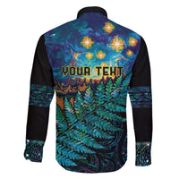 Matariki Te Tau Hou Maori Family Matching Long Sleeve Bodycon Dress and Hawaiian Shirt New Zealand Silver Fern Night Starry Sky LT9 - Polynesian Pride