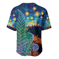 Personalised New Zealand Matariki Art Star Baseball Jersey Koru Fern Night Starry Sky LT9 - Polynesian Pride