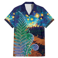 Personalised New Zealand Matariki Art Star Family Matching Mermaid Dress and Hawaiian Shirt Koru Fern Night Starry Sky