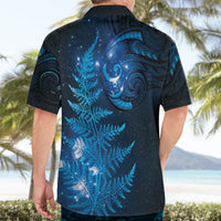 New Zealand Matariki Hawaiian Shirt Blue Milky Way Stars Night Sky LT9 - Polynesian Pride
