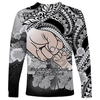 Polynesian Pride Happy Father Day Long Sleeve Shirt I Love You Dad - Polynesian Tribal Black LT9 - Polynesian Pride