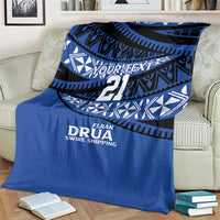 Fiji Rugby Pacific Custom Blanket Pasifika Tapa Pattern