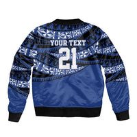 Fiji Rugby Pacific Custom Bomber Jacket Pasifika Tapa Pattern
