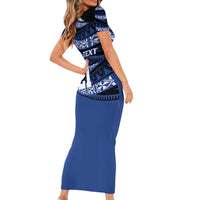 Fiji Rugby Pacific Custom Family Matching Short Sleeve Bodycon Dress and Hawaiian Shirt Pasifika Tapa Pattern LT9 - Polynesian Pride
