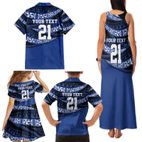 Fiji Rugby Pacific Custom Family Matching Tank Maxi Dress and Hawaiian Shirt Pasifika Tapa Pattern LT9 - Polynesian Pride
