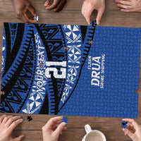 Fiji Rugby Pacific Custom Puzzle Pasifika Tapa Pattern - Polynesian Pride