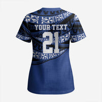 Fiji Rugby Pacific Custom Scrub Top Pasifika Tapa Pattern LT9 - Polynesian Pride