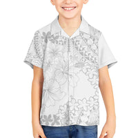 American Samoa Lotu Tamaiti Hawaiian Shirt White Sunday Plumeria White Vibe