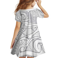 Lotu Tamaiti Samoa Siapo Family Matching Mermaid Dress and Hawaiian Shirt White Sunday With Teuila Torch Ginger