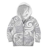 Lotu Tamaiti Samoa Siapo Kid Hoodie White Sunday With Teuila Torch Ginger